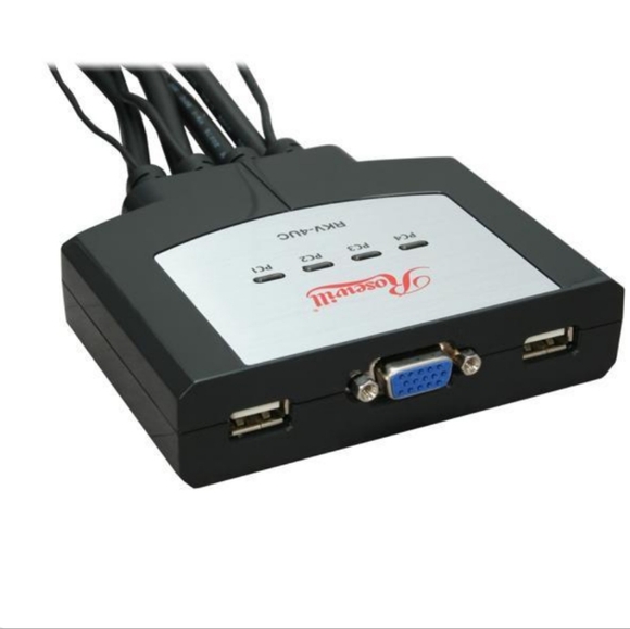 ROSEWILL USB Cable KVM Switch 4-Port RKV-4UC factory sealed - Picture 9 of 9